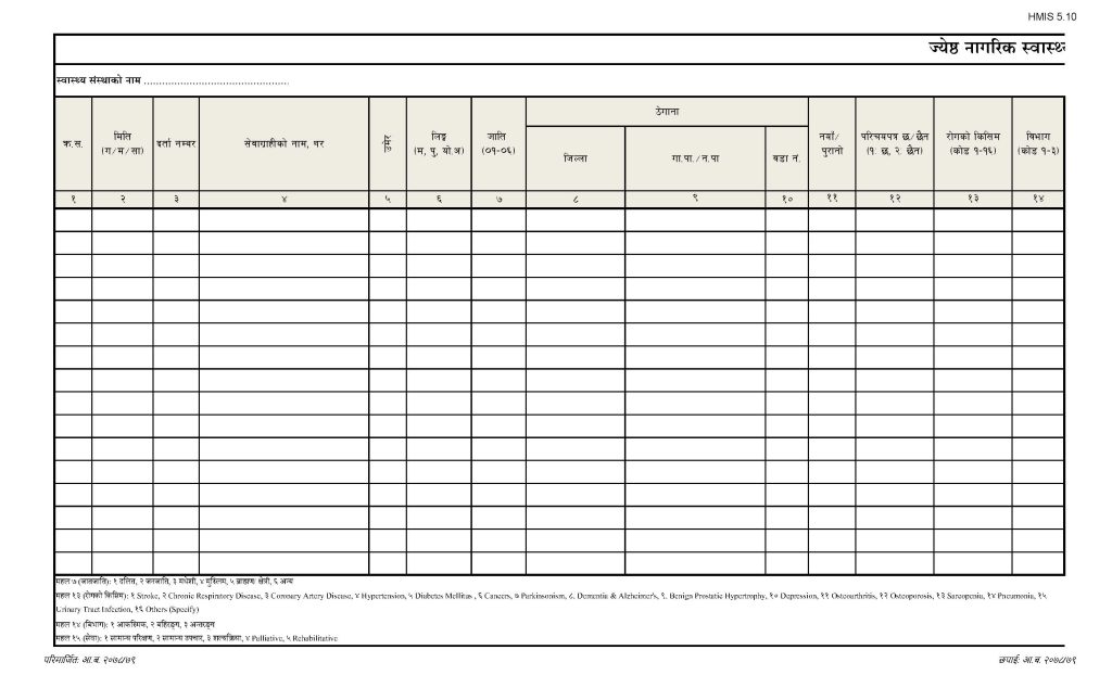 Senior Citizens Health Service Register (जेष्ठ नागरिक स्वास्थ्य सेवा कार्यक्रम रजिष्टर)_Page_1